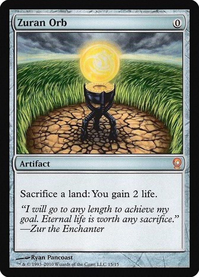 Image for Zuran Orb (15) (From the Vault: Relics) - Magic: The Gathering
