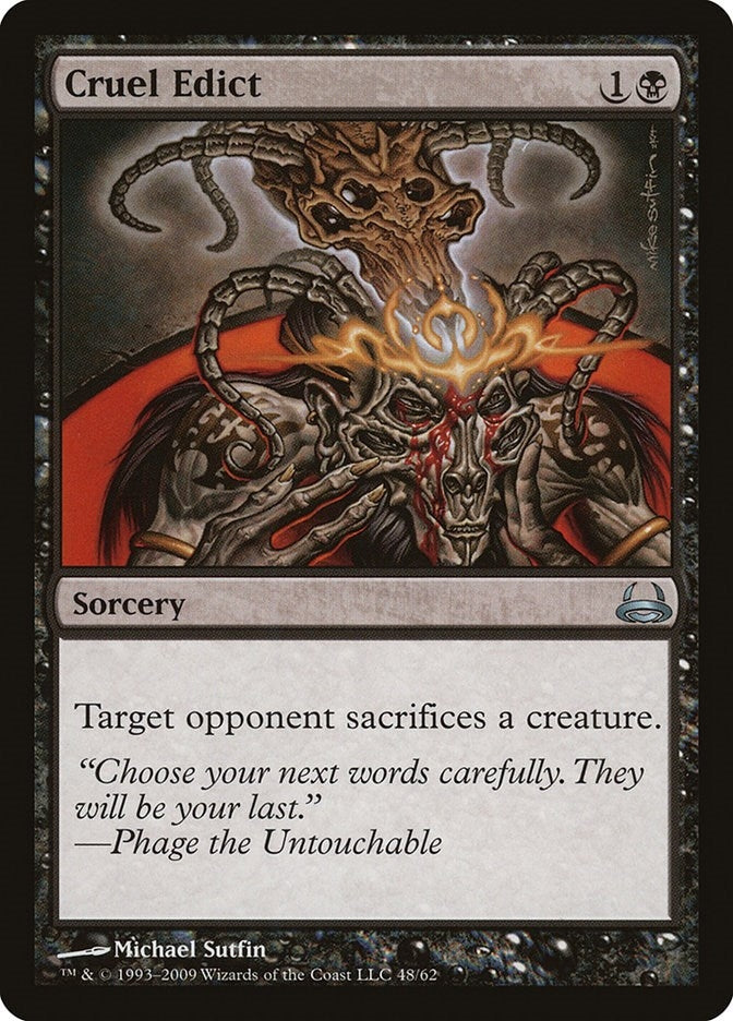 Image for Cruel Edict (48) (Duel Decks: Divine vs. Demonic) - Magic: The Gathering