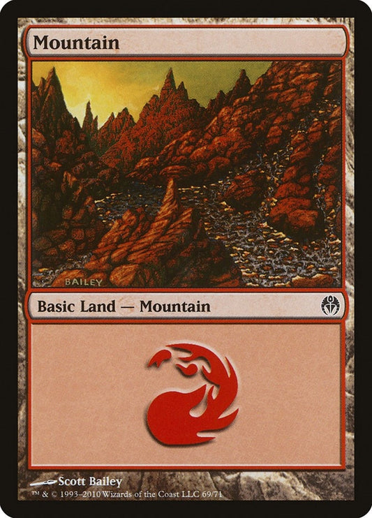 Image for Mountain (69) (69) (Duel Decks: Phyrexia vs. the Coalition) - Magic: The Gathering