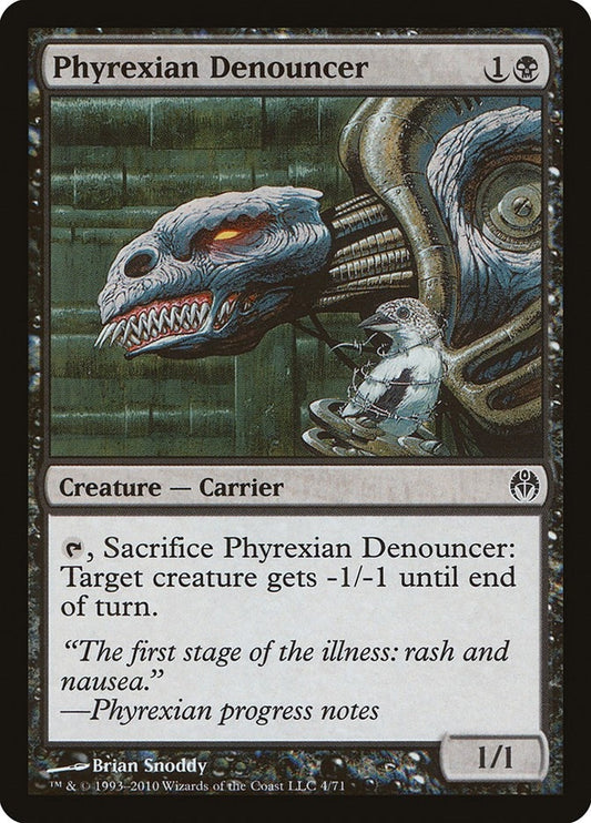 Image for Phyrexian Denouncer (4) (Duel Decks: Phyrexia vs. the Coalition) - Magic: The Gathering