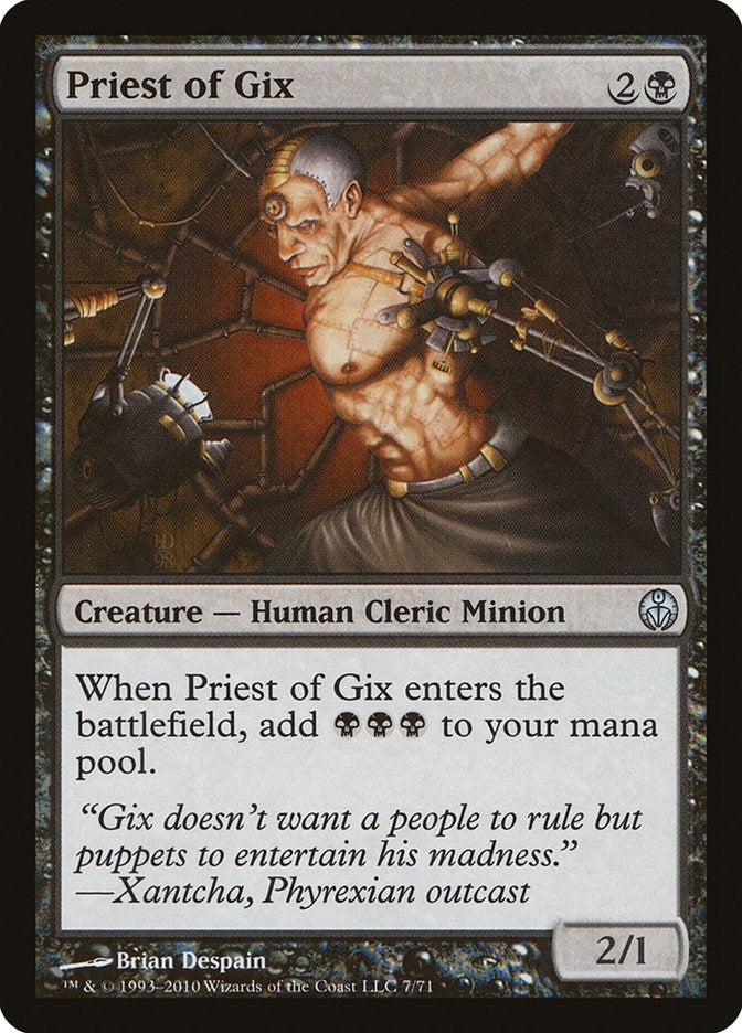 Image for Priest of Gix (7) (Duel Decks: Phyrexia vs. the Coalition) - Magic: The Gathering