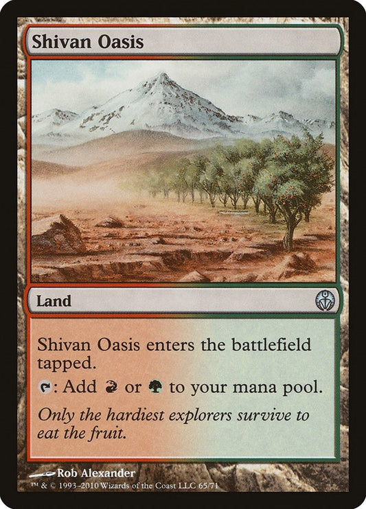 Image for Shivan Oasis (65) (Duel Decks: Phyrexia vs. the Coalition) - Magic: The Gathering