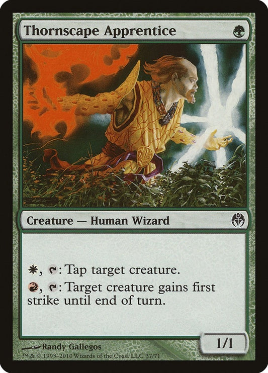 Image for Thornscape Apprentice (37) (Duel Decks: Phyrexia vs. the Coalition) - Magic: The Gathering