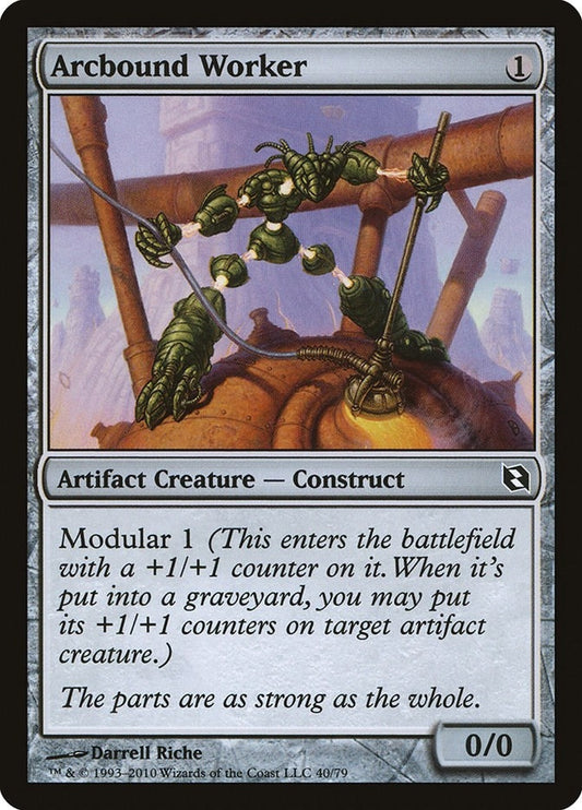 Image for Arcbound Worker (40) (Duel Decks: Elspeth vs. Tezzeret) - Magic: The Gathering