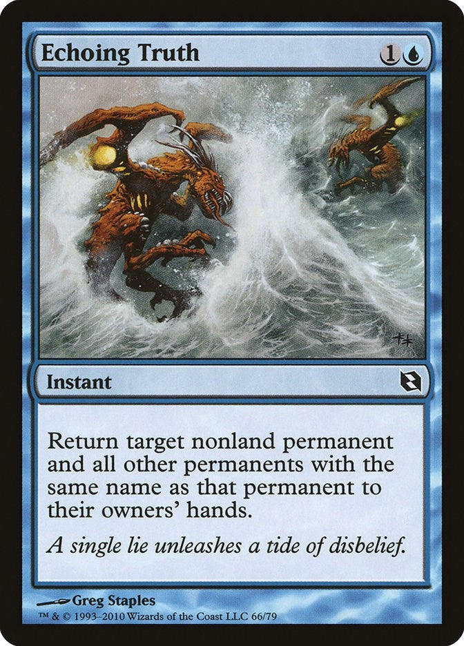 Image for Echoing Truth (66) (Duel Decks: Elspeth vs. Tezzeret) - Magic: The Gathering