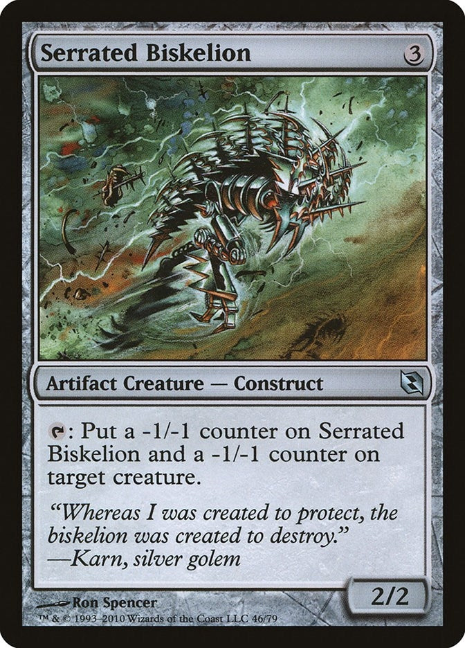 Image for Serrated Biskelion (46) (Duel Decks: Elspeth vs. Tezzeret) - Magic: The Gathering