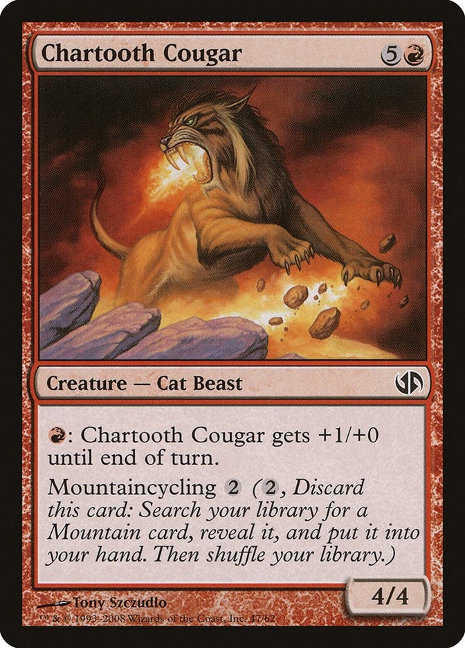 Image for Chartooth Cougar (47) (Duel Decks: Jace vs. Chandra) - Magic: The Gathering