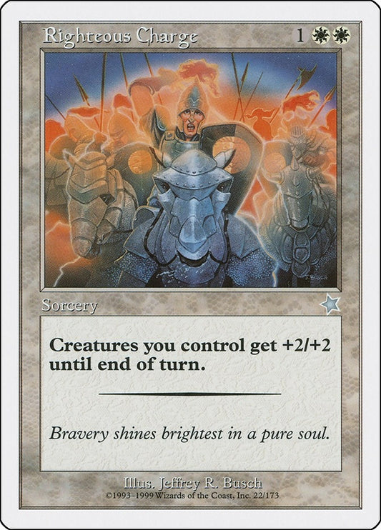 Image for Righteous Charge (22) (Starter 1999) - Magic: The Gathering