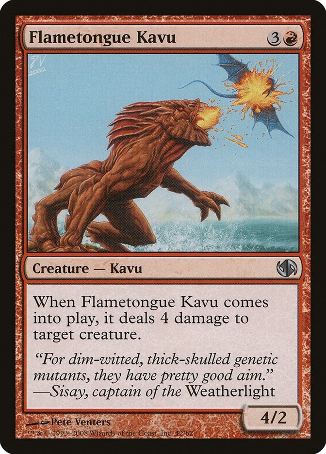 Image for Flametongue Kavu (42) (Duel Decks: Jace vs. Chandra) - Magic: The Gathering