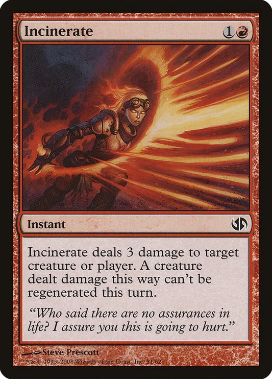 Image for Incinerate (51) (Duel Decks: Jace vs. Chandra) - Magic: The Gathering