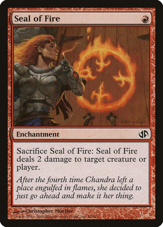 Image for Seal of Fire (50) (Duel Decks: Jace vs. Chandra) - Magic: The Gathering