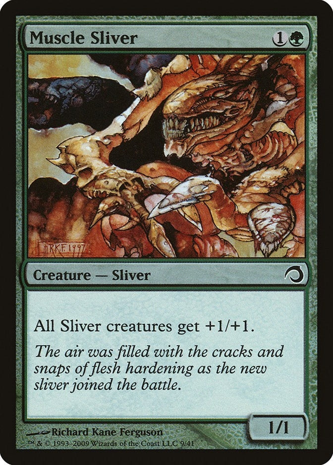 Image for Muscle Sliver (9) (Premium Deck Series: Slivers) - Magic: The Gathering