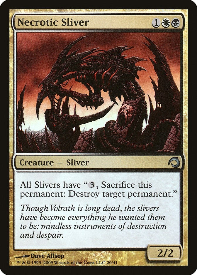 Image for Necrotic Sliver (20) (Premium Deck Series: Slivers) - Magic: The Gathering