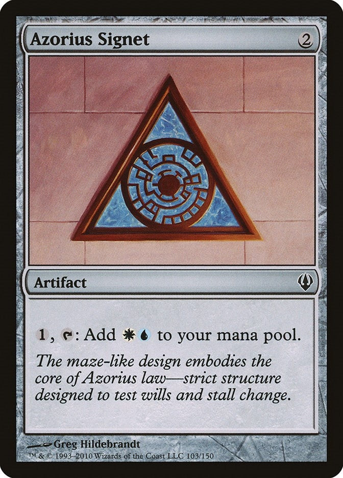 Image for Azorius Signet (103) (Archenemy) - Magic: The Gathering