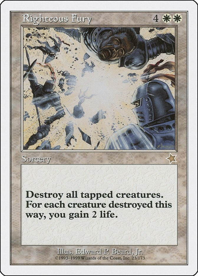 Image for Righteous Fury (23) (Starter 1999) - Magic: The Gathering