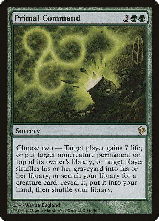 Image for Primal Command (66) (Archenemy) - Magic: The Gathering