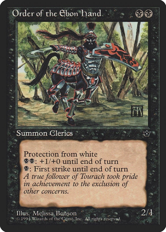 Image for Order of the Ebon Hand (Benson) (Fallen Empires) - Magic: The Gathering