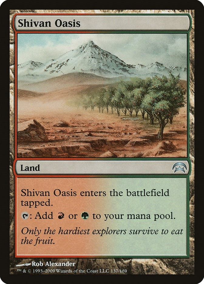 Image for Shivan Oasis (137) (Planechase) - Magic: The Gathering