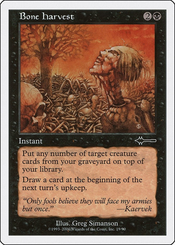 Image for Bone Harvest (19) (Beatdown Box Set) - Magic: The Gathering