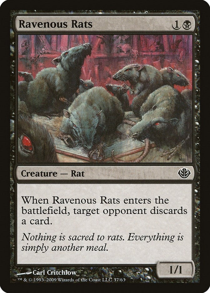 Image for Ravenous Rats (37) (Duel Decks: Garruk vs. Liliana) - Magic: The Gathering
