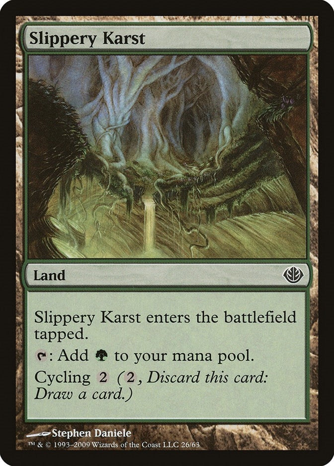 Image for Slippery Karst (26) (Duel Decks: Garruk vs. Liliana) - Magic: The Gathering