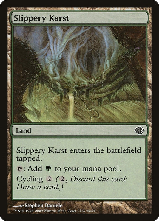 Image for Slippery Karst (26) (Duel Decks: Garruk vs. Liliana) - Magic: The Gathering