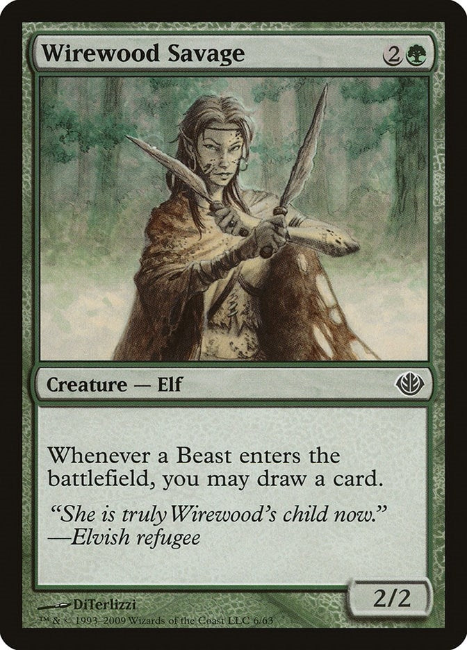 Image for Wirewood Savage (6) (Duel Decks: Garruk vs. Liliana) - Magic: The Gathering
