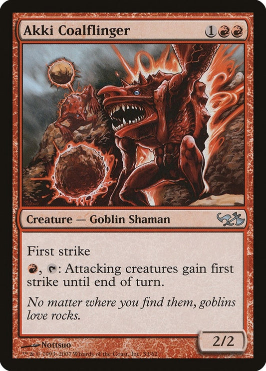 Image for Akki Coalflinger (33) (Duel Decks: Elves vs. Goblins) - Magic: The Gathering