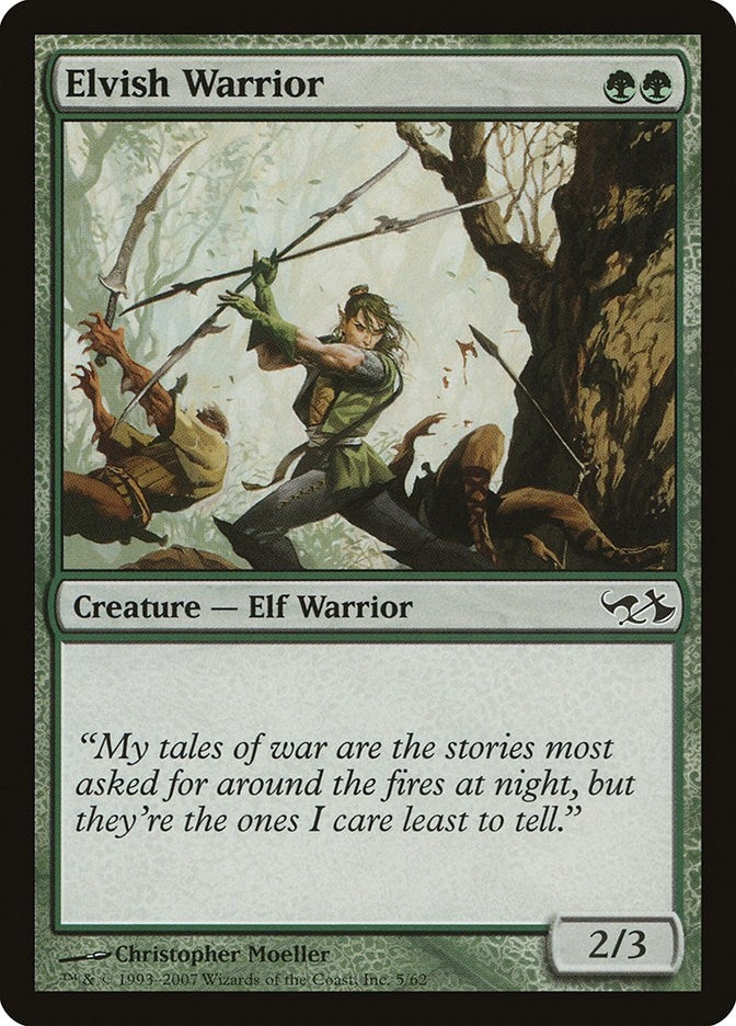 Image for Elvish Warrior (5) (Duel Decks: Elves vs. Goblins) - Magic: The Gathering