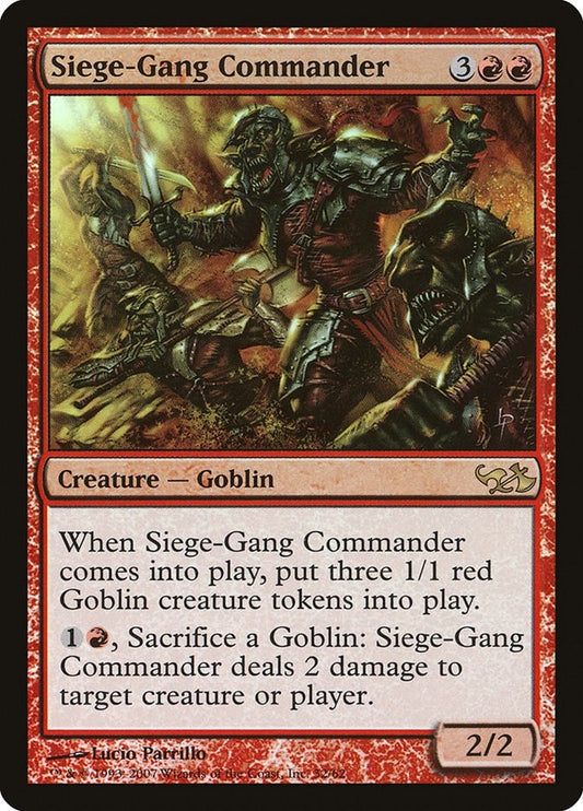 Image for Siege-Gang Commander (32) (Duel Decks: Elves vs. Goblins) - Magic: The Gathering