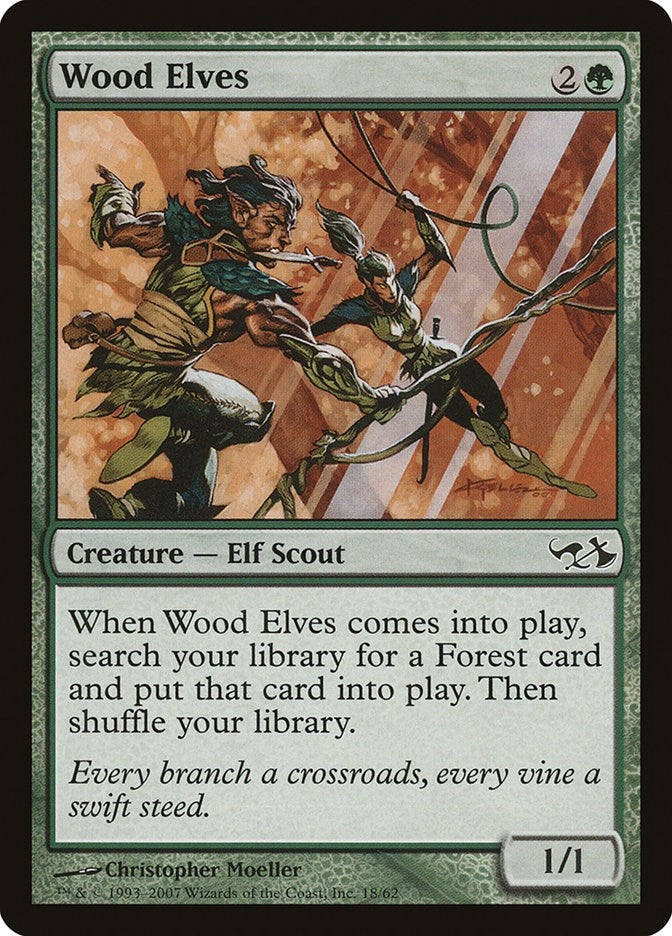 Image for Wood Elves (18) (Duel Decks: Elves vs. Goblins) - Magic: The Gathering