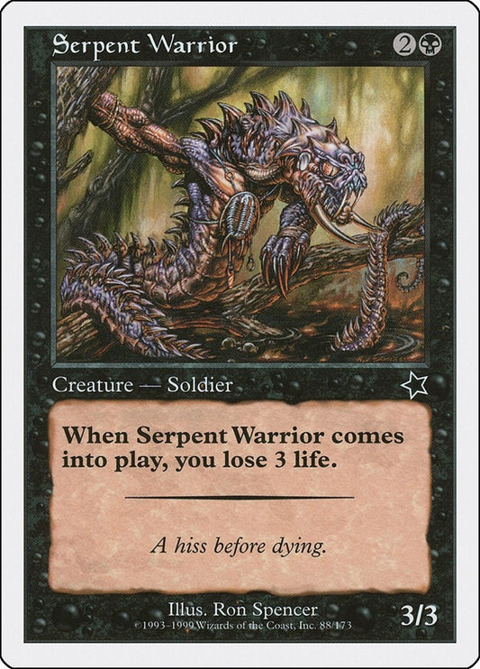 Image for Serpent Warrior (88) (Starter 1999) - Magic: The Gathering