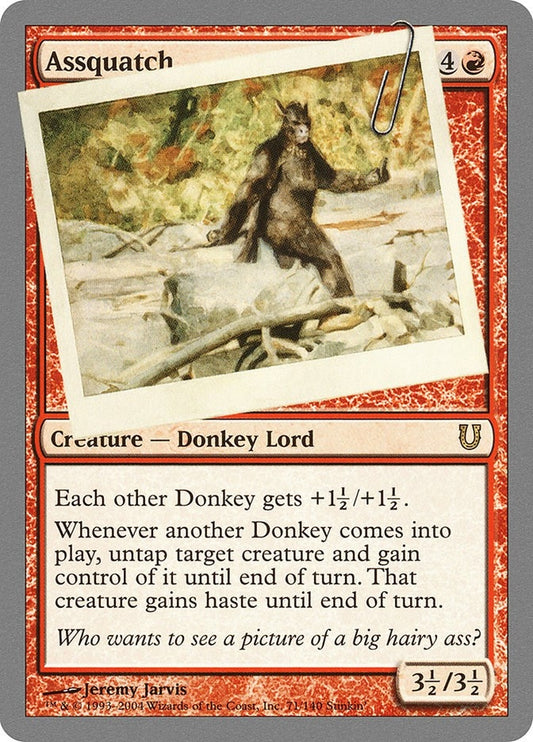 Image for Assquatch (71) (Unhinged) - Magic: The Gathering
