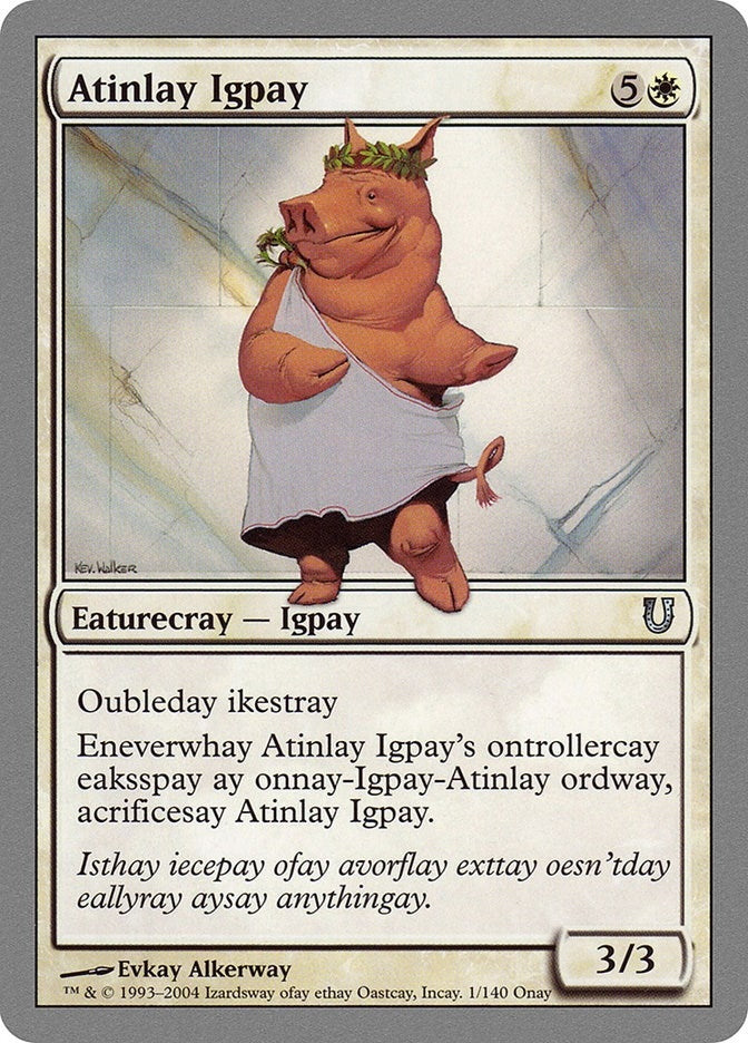 Image for Atinlay Igpay (1) (Unhinged) - Magic: The Gathering