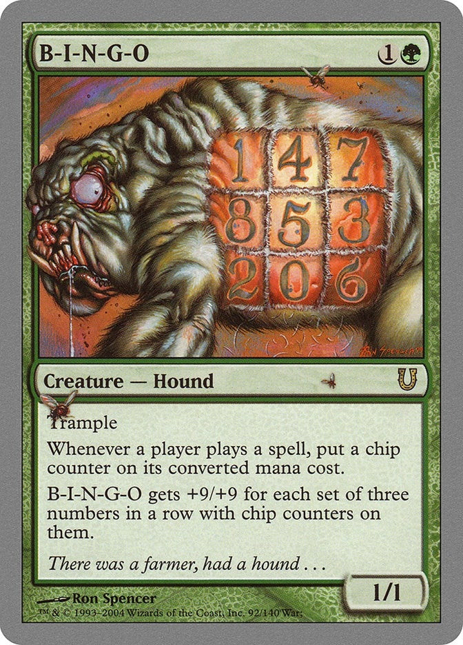 Image for B-I-N-G-O (92) (Unhinged) - Magic: The Gathering