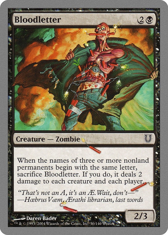 Image for Bloodletter (50) (Unhinged) - Magic: The Gathering