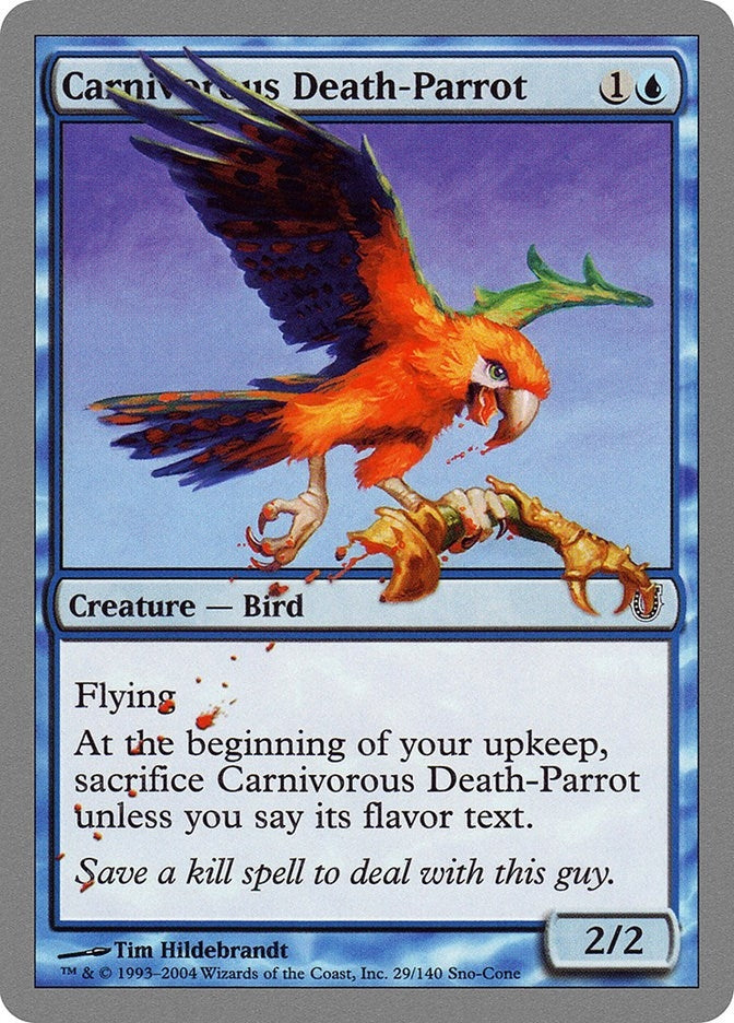 Image for Carnivorous Death-Parrot (29) (Unhinged) - Magic: The Gathering