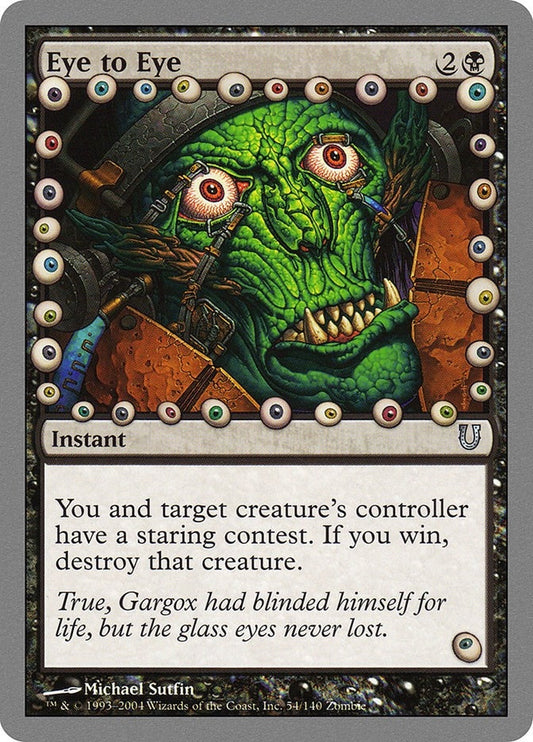 Image for Eye to Eye (54) (Unhinged) - Magic: The Gathering