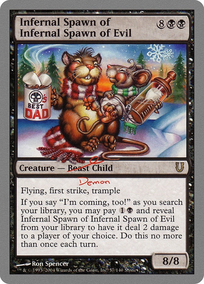 Image for Infernal Spawn of Infernal Spawn of Evil (57) (Unhinged) - Magic: The Gathering