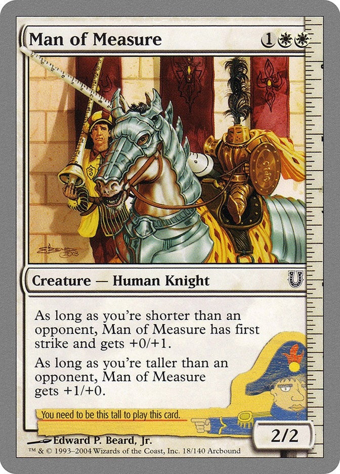 Image for Man of Measure (18) (Unhinged) - Magic: The Gathering