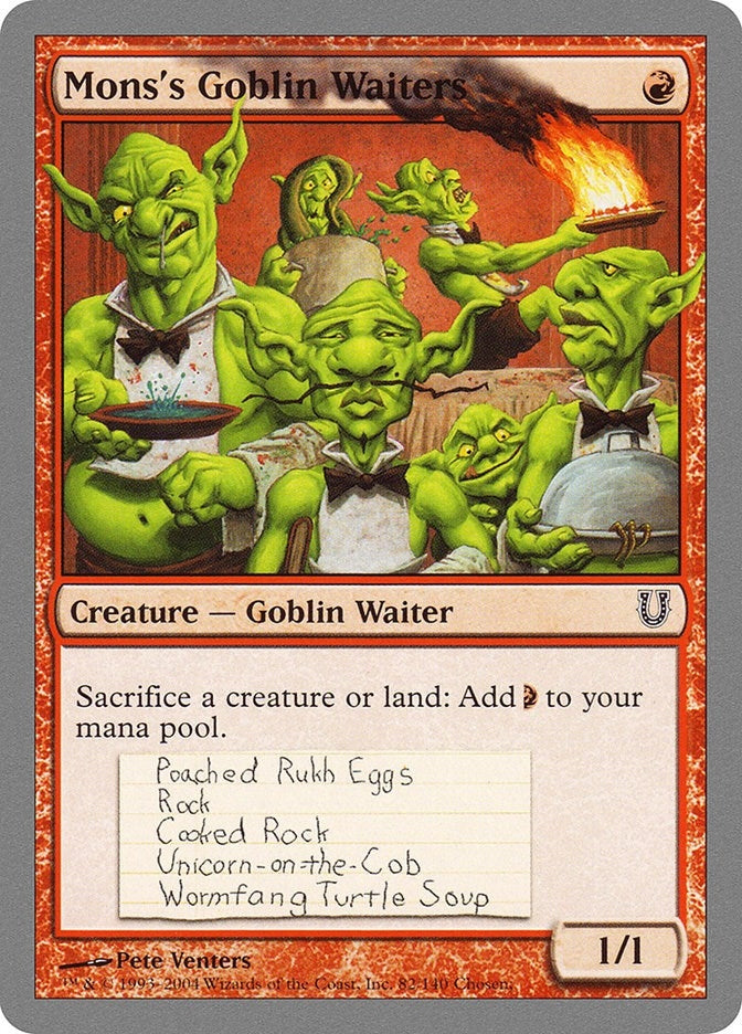 Image for Mons's Goblin Waiters (82) (Unhinged) - Magic: The Gathering