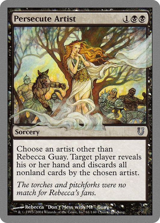 Image for Persecute Artist (61) (Unhinged) - Magic: The Gathering