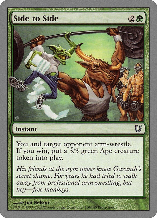 Image for Side to Side (110) (Unhinged) - Magic: The Gathering
