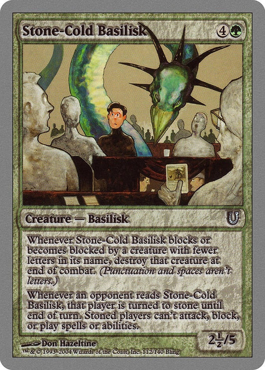 Image for Stone-Cold Basilisk (112) (Unhinged) - Magic: The Gathering