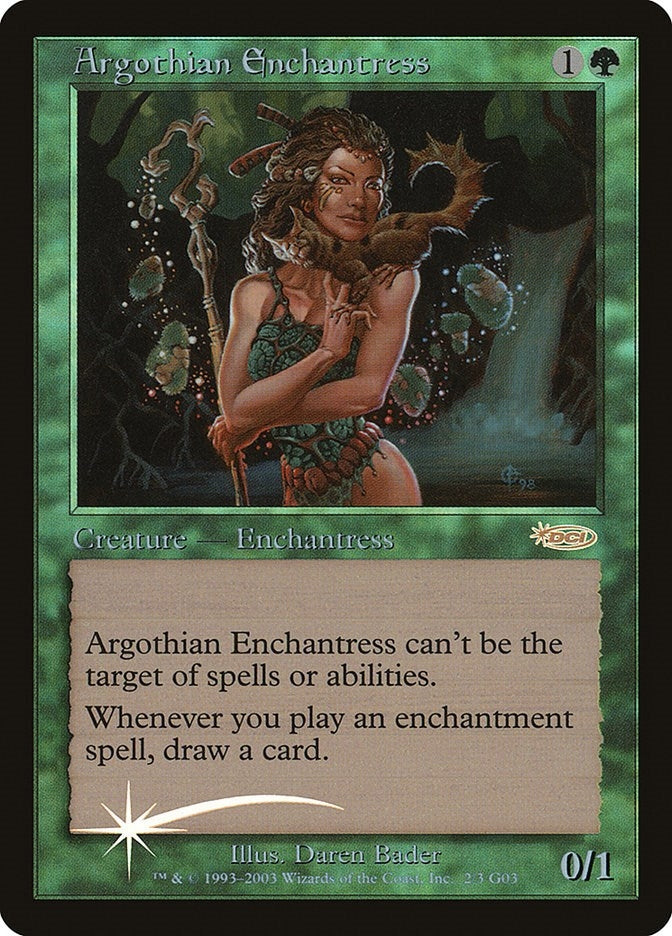 Image for Argothian Enchantress (2) (Judge Promos) - Magic: The Gathering