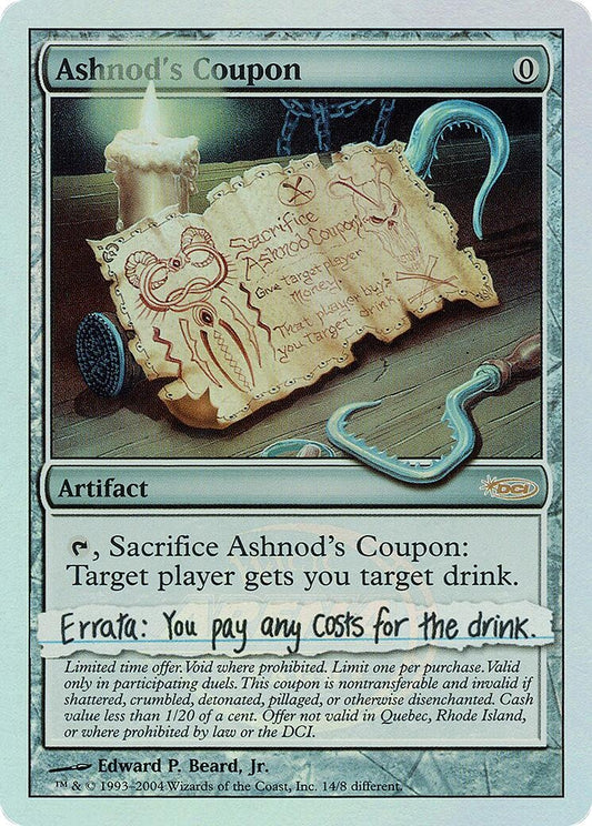 Image for Ashnod's Coupon (14) (Arena Promos) - Magic: The Gathering