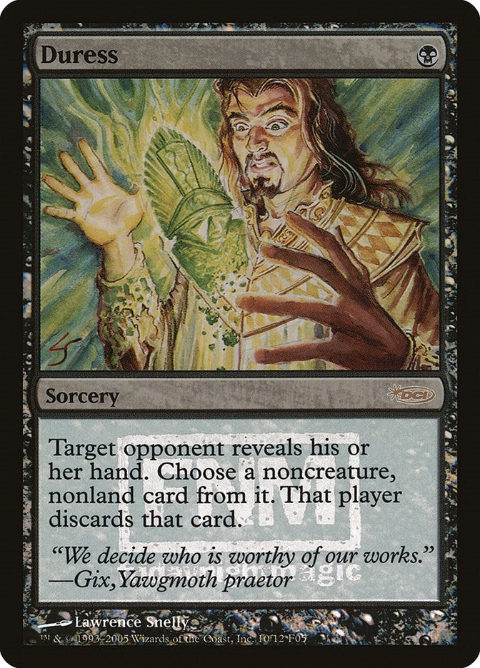 Image for Duress (10) (FNM Promos) - Magic: The Gathering