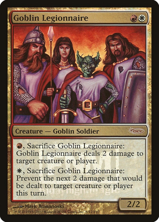 Image for Goblin Legionnaire (6) (FNM Promos) - Magic: The Gathering
