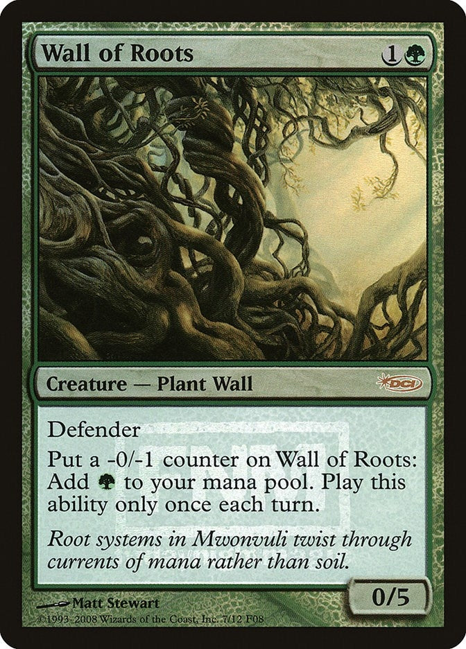 Image for Wall of Roots (7) (FNM Promos) - Magic: The Gathering