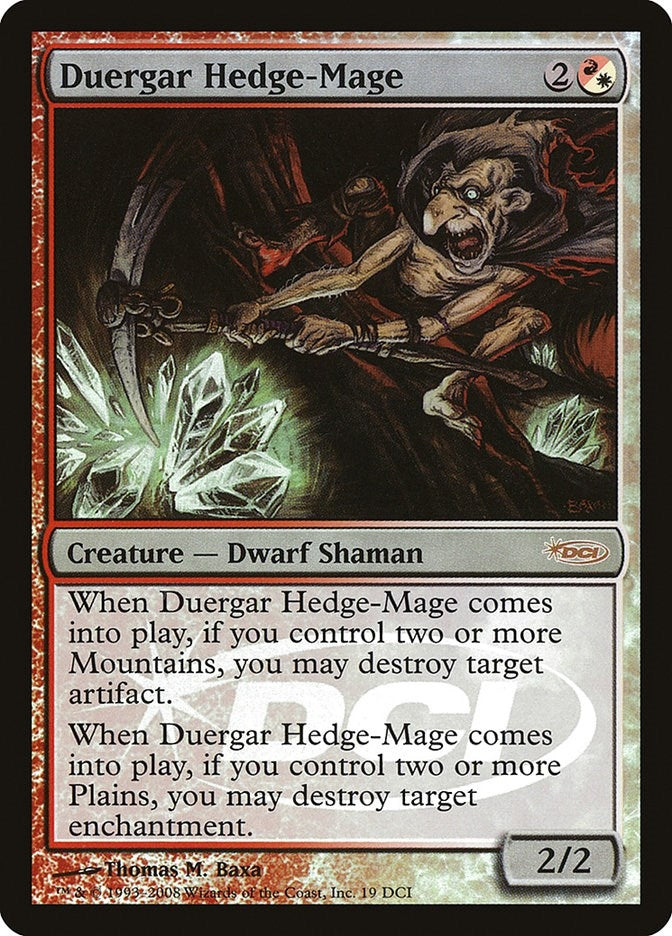 Image for Duergar Hedge-Mage (19) (WPN & Gateway Promos) - Magic: The Gathering